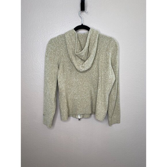 Columbia Womens XCO Knit Full-Zip Hooded Sweater L Tan Heathered Warm Casual - Picture 5 of 6